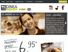 Tablet Screenshot of dinea.de